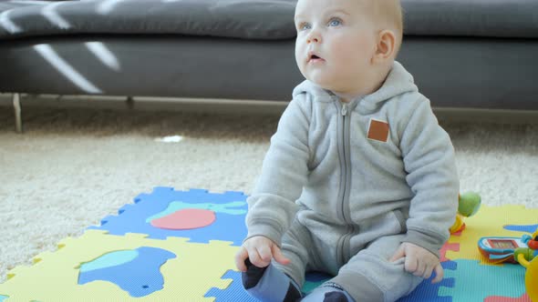 Dad Playing With Baby Boy alt