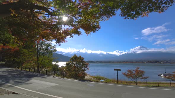 Mount Fuji in Autumn Color, Japan