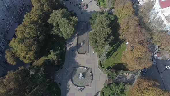 Aerial shot of Theatre Square