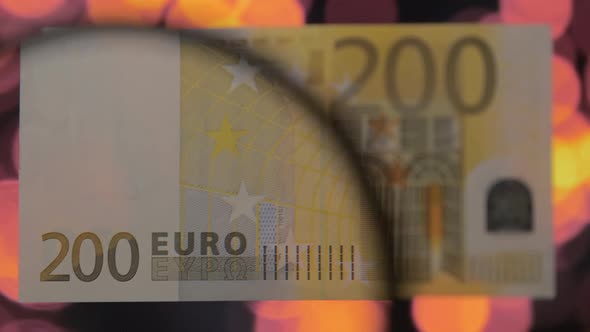 The Image on the 200 Euro Paper Money in Banknote