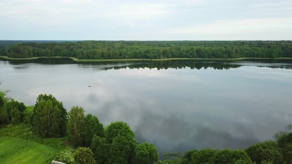 Swimming Over The Lake Float