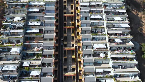 Building Sausalito Terrassa, Funicular (Vina del Mar, Chile) aerial view