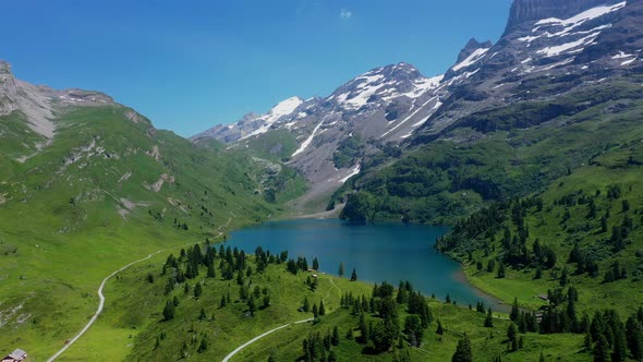 The Turquoise Blue Water of the Swiss Lakes  Wonderful Nature of Switzerland