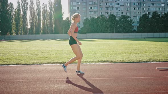 Morning Workout in the Sunshine at the City Stadium