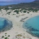 Aerial flying over Elafonisos Greek island, Simos double beach, - VideoHive Item for Sale