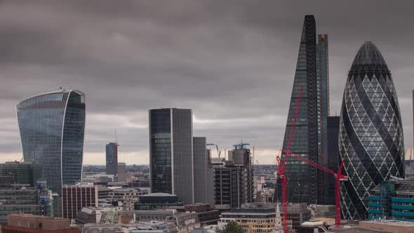 timelapse london city skyline skyscrapers architecture england urban