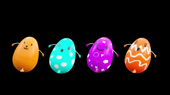 59 Easter Day Eggs Dancing HD