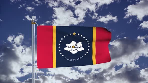 Mississippi Flag Waving