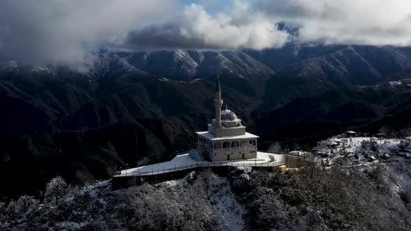 Mosque On Top Of Mountain