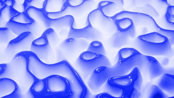 Looped Blue Liquid Background in