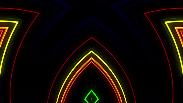 Abstract Multicolor Light Blinking 4K 12