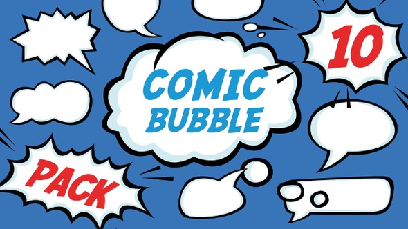 10 Pack Comic Bubble