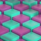 Isometric Pink Blue Cubes Pattern Moving Diagonally. Seamlessly Loopable Animation - VideoHive Item for Sale