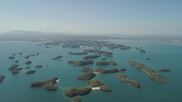 Set of Islands in Sea. Philippines