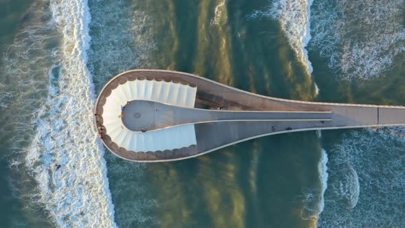 Pier in the ocean 