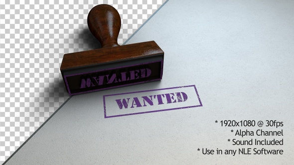 Wanted Stamp