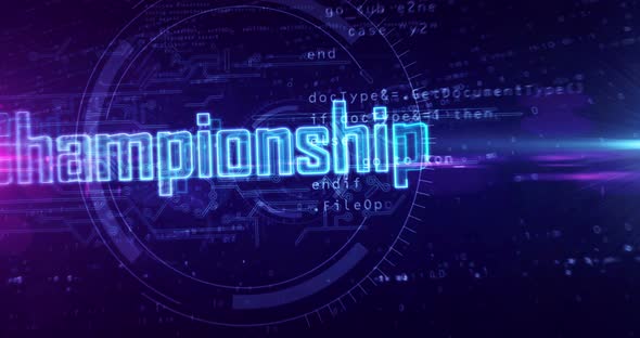 Championship esport game abstract loopable tunnel alt