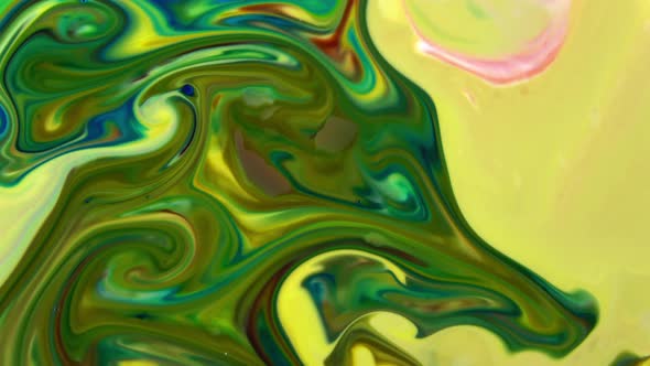 Colorful Chaos Ink Spread In Liquid Paint alt