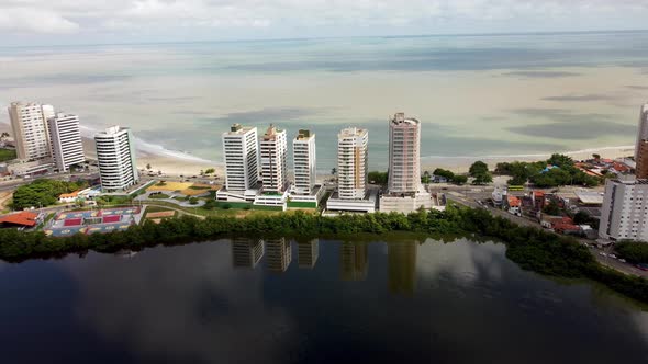 Sao Luis Maranhao at Northeast Brazil. Landmark of historic city.