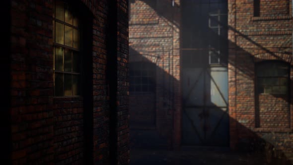 Abandoned Factory Empty Because of the Coronavirus Covid-19 Epidemic alt