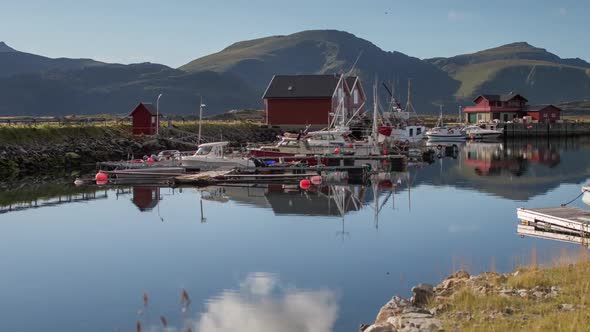 Lake water norway nature timelapse boats