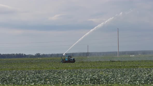 Irrigation System on Agricultural Land.