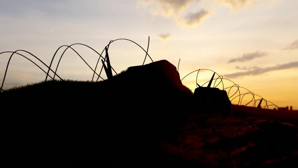 City Border Barbed Wire Netting