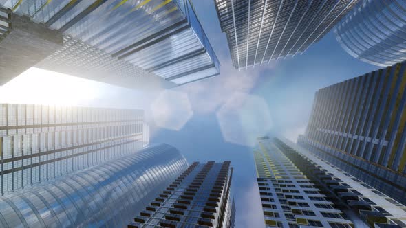 Looking Up at Skyscrapers