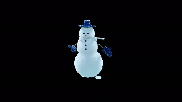 Snowman Dancing 4K