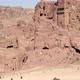 Rock cut architecture in desert landscape, Petra, Jordan - VideoHive Item for Sale