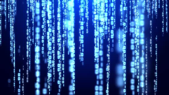 Digital Binary Code Background