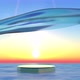 A podium in the sea at sunset - VideoHive Item for Sale