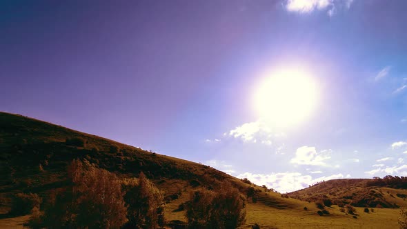 UHD Mountain Meadow Timelapse at the Summer