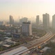 Time lapse of aerial view of highway street road at Bangkok Downtown Skyline, Thailand. - VideoHive Item for Sale