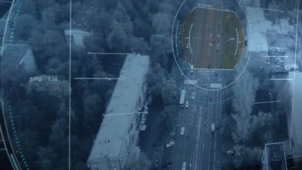 Spying System. Tracking Process. Locating the Vehicle. Drone Camera Footage. UI.