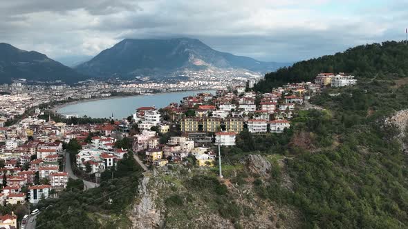 Alanya Kalesi Aerial View 4 K