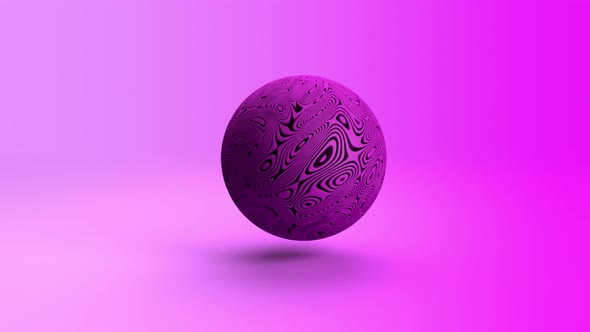 Abstract Background Design pink sphere shape change effect deformation bending effect Animation