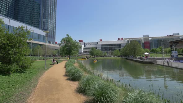 Lake in a park