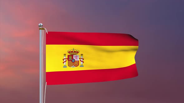 Spain Flag 4k alt