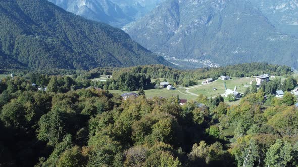 Aerial View Of Monte Rosa And Alpe Di Mera