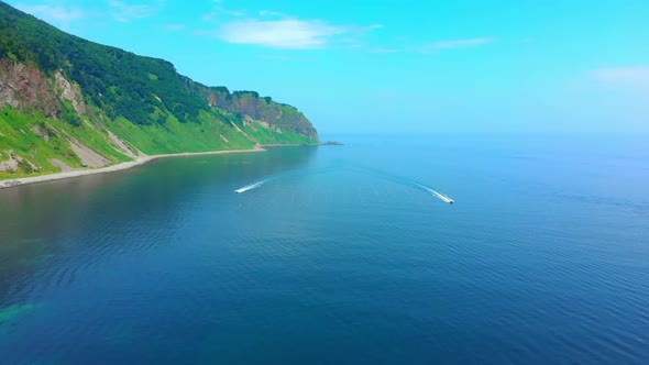 Shiretoko peninsula coastal view