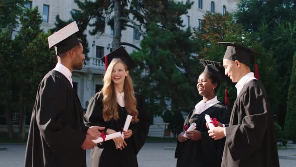 Beautiful College Garden in the Graduation Day