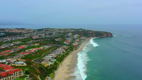 Drone shot Salt Creek Beach in Dana Point CA