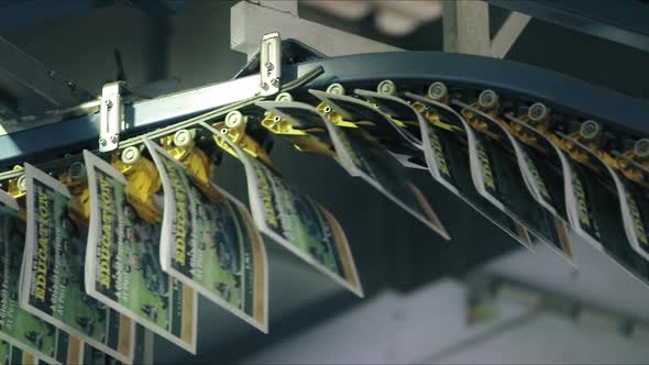 Commercial Business Printer Working As Seen From Below