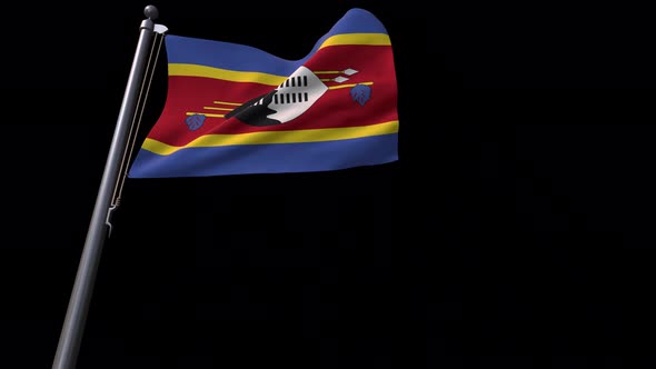 Eswatini Flag With Alpha Channel  4K