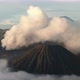 Aerial Shot of Mountain Bromo Active Volcano Crater in East Java Indonesia - VideoHive Item for Sale