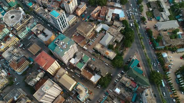 Aerial view of Dar es Salaam city