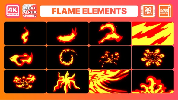 Flame Elements | Motion Graphics