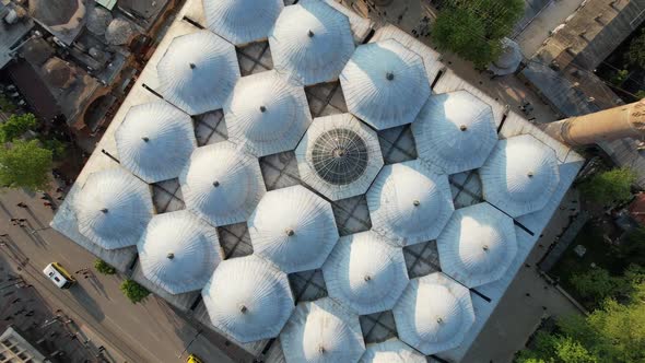 Aerial View Dome of Mosque