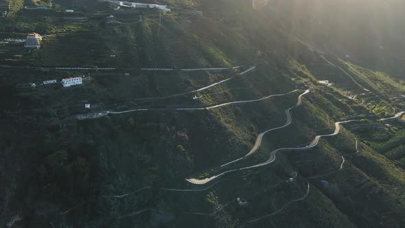 Incredible Mountain Roads on Spanish Volcanic Island of Tenerife